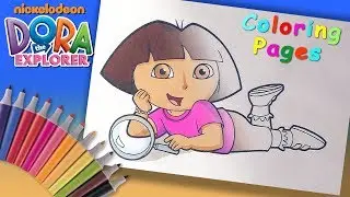 Dora the Explorer Speed Coloring #forChildren. How to Coloring Dora