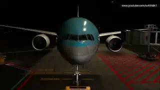 PMDG 777 MSFS2020 Korean air 1166 Jeju to Gimpo with night flight