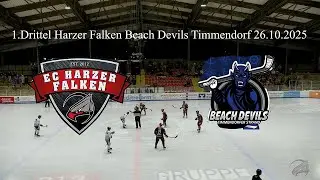 1. Drittel Harzer Falken Beach Devils Timmendorf 26. 10. 2025