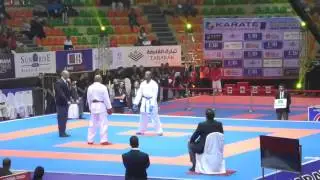Karate 1 Egypt 2016 kumite male -84 Kg final, Ibrahim EGY vs Nantumi KSA