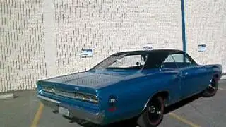 B5 Blue 1969.5 Sixpack Superbee A12, 4 speed, 410, liftoff hood @ idle