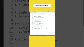 Wait for Rangoli 😍 - Python Turtle | @learning_section​