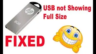 How to restore USB Drive back to full capacity - USB is not Showing Full Size - Technical Hadi