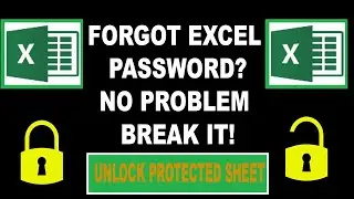 How To Unlock Protected Excel Without Password  🔓