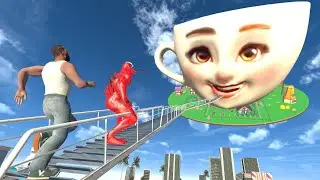 👻Franklin  Secret Ballerina☠️ Cappuccina Head Stairway In Indian Bike Driving 3D new update game 🎮 👈