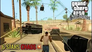 I Reached 6 Stars and Turned Los Santos Into Total Chaos 😱🔥 | GTA San Andreas