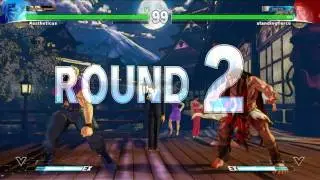 Street Fighter V standingfierce (Necalli) vs Aestheticus (Nash)