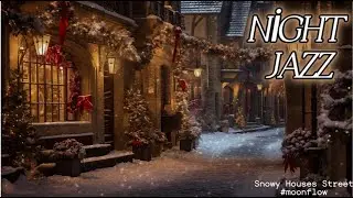 Night Jazz Café ❄️ Cozy Winter Cabin Ambience | Soft Jazz Music for Relax, Sleep & Study (4K)