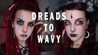 Dreads to Wavy Hair Transformation !MESSY TUTORIAL! | Manic Moth