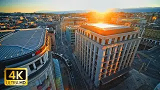 Switzerland Urban | 4K | Swiss Vibes | Calm Music | Relaxing City Visuals | Mental Medicine