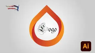 Drop 💧 logo Design in Adobe illustrator | #adobeillustrator #tutorial #easy #logo