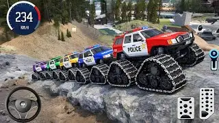 Juegos De Carros - Police Monster Truck Impossilbe Driver #14- US Car Stunts Racing Android Gameplay