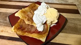 Apple Upside Down Puff Pastry Tart!! Short Cut Apple Pie, From Apple Orchard To Ice Cream Covered!!