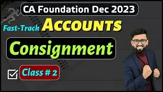 Consignment- CA Foundation (Part-2) | Normal Loss & Over-riding Commission | CA Foundation Accounts