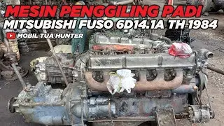 Mesin penggiling padi  Mitsubishi Fuso 6D14 1A Th 1984  Mobil Tua Hunter