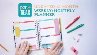 Weekly/Monthly Spiral Planner by Pen+Gear & 3Birds Design