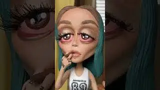sculpture of Moonee and Halley from the Florida project! dir  sean baker #art #polymerclay #painting