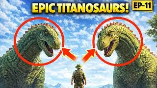 ARK Survival Evolved Hindi | 2 Titanosaur Ek Saath 😱 | Rhyniognatha Hunt | EP 11