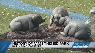 Cornelius pays tribute to history with farm-themed playground, despite 2017 'pignapping'