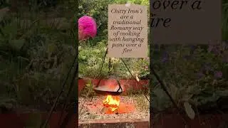 Chitty Irons, Shropshire made, simple cooking tripod & chain  #camping  #bushcraft #firecooking