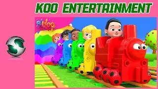 Train Choo Choo Song | Colorful Train | BluLoo Nursery Rhymes & Kids Songs
