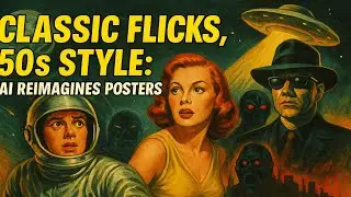 AI Recreated SCI FI Movie Posters in the 50s