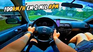 TESTANDO O CÂMBIO LONGO DO HONDA CIVIC 1999