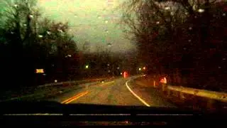 One minute of driving down Frankstown Mountain in the rain.