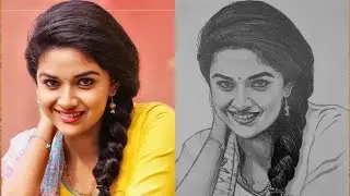 How to draw Keerthy Suresh (Part-2)//step by step for beginners