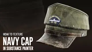 How to Texture NavyCap In Substance Painter in English