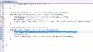 Intermediate Java Tutorial   129   Setting Up the Streams
