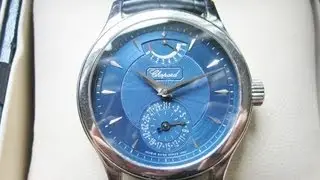 Chopard L.U.C Quattro 8 Day 18ct White Gold Blue Dial LTD Production of 1863
