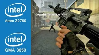 Counter-Strike Source Gameplay Intel Atom Z2760 + Intel GMA 3650 (Windows 10 Tablet)