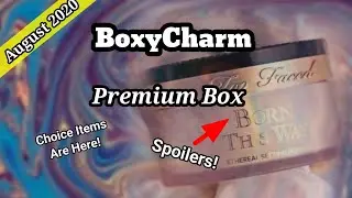 BoxyCharm Premium August 2020 Spoilers & Choice! | SelfTaught Beauty