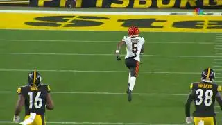 Can't Miss Play 80 YARD TD! Tee Higgins' long score has similar aesthetic to Pickens'