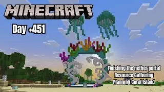 🔴 Relaxing Cozy Sunday Minecraft Stream| Day 451+ | Resource Gathering Designing Coral Island