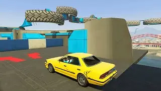 EL CARKOUR DE LAS RUEDAS GIGANTES!! - VAYA BROMA!! - CARRERA (GTA V ONLINE) - Kosi023