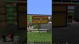 this loads items into hopper minecarts AUTOMATICALLY!? | Redstone with PsiVolt #minecraft #redstone