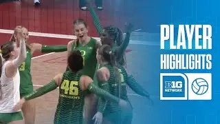 Alanah Clemente Highlights vs. Rutgers | Oregon Volleyball | 11/26/2025
