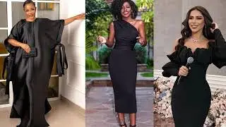 Beautiful Silk&nbsp;Black Dresses || Stunning Elegant Black Dress for Dinner Date and Events #2023