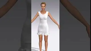 Start Your CLO 3D Journey: Simple Dress Design Tutorial for Beginners#clo3d #thefnmart #tutorial#fyp
