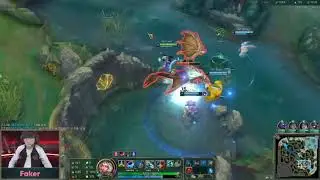 [T1 Faker Pro View] T1 vs AF T1 Faker Qiyana mid | LCK Summer 2019 Faker perspective