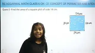 Concept of Perimeter and Area | RS Aggarwal Math Class 6 Ch - 21 Ex - 21D Q - 2 | RN Glory