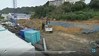 Southern Cross Wellington Hospital timelapse video May 2024