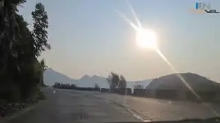 4K Video of Top of Malakand. Driving in Dangerous road