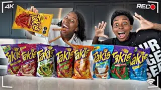 TRYING EXOTIC TAKIS 🔥 FLAVORS CHALLENGE 😱