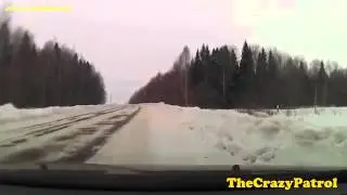 CrazyPatrol Terrible car crash snow road March 2014 - Ужасное ДТП сне
