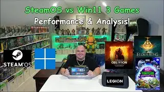 Legion Go SteamOS vs Windows 11 Three Games Tested + Analysis!
