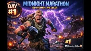 🔴 MIDNIGHT MARATHON DAY #1 - I WON'T SLEEP UNTIL I WIN! 😤 | Fortnite Live