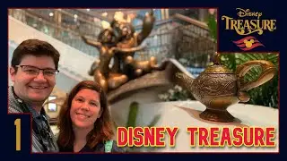 Disney Treasure | Embarkation Day On Disney's NEWEST Cruise Ship! Room Tour, Food and More!